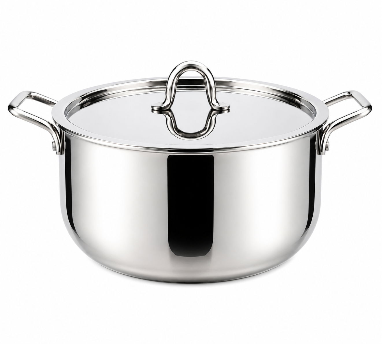 SS Biryani Pot With Lid – "4" Quarts