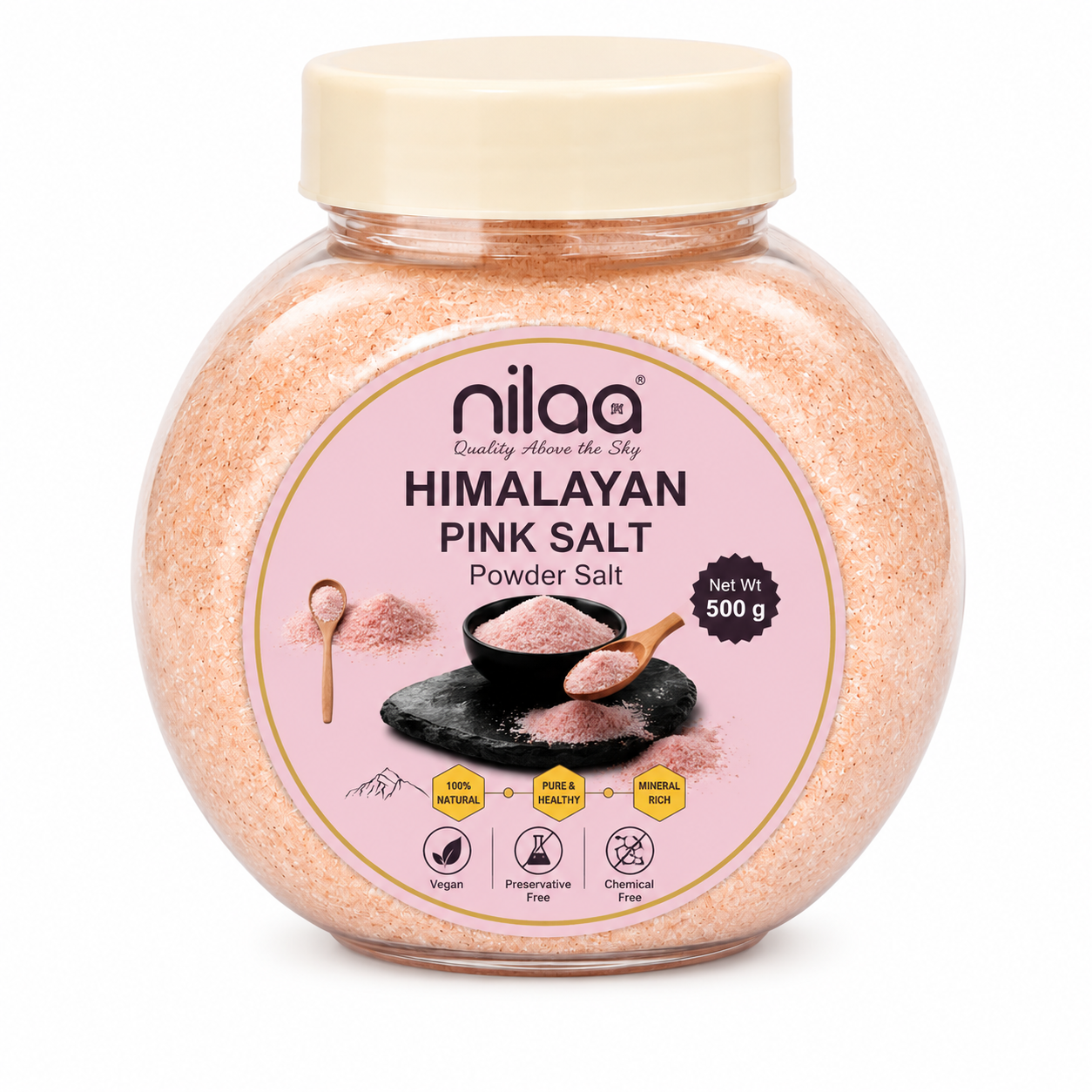 Nilaa Himalayan Pink Powder Salt - 500g