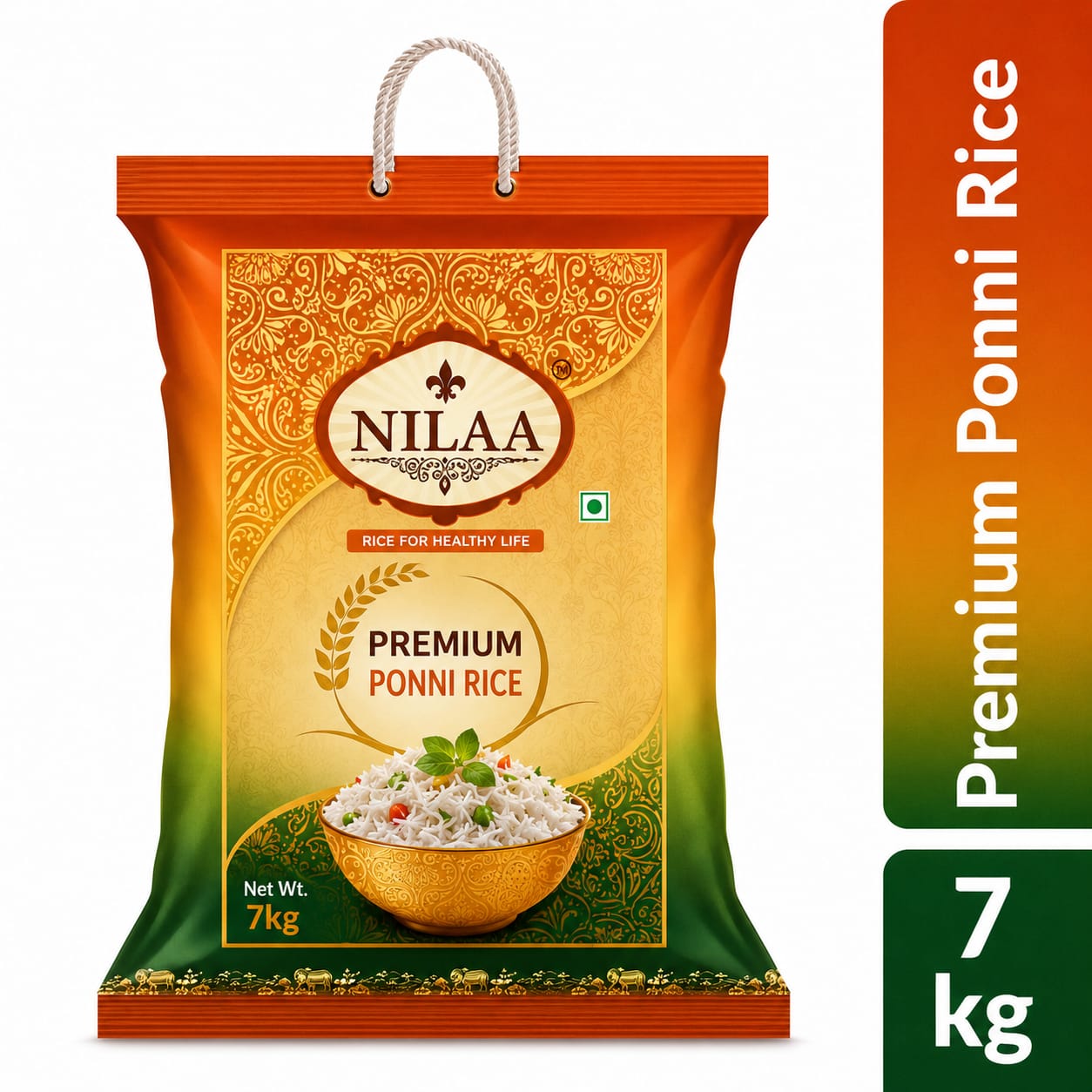 Nilaa Premium Ponni Boiled Rice - 7kg