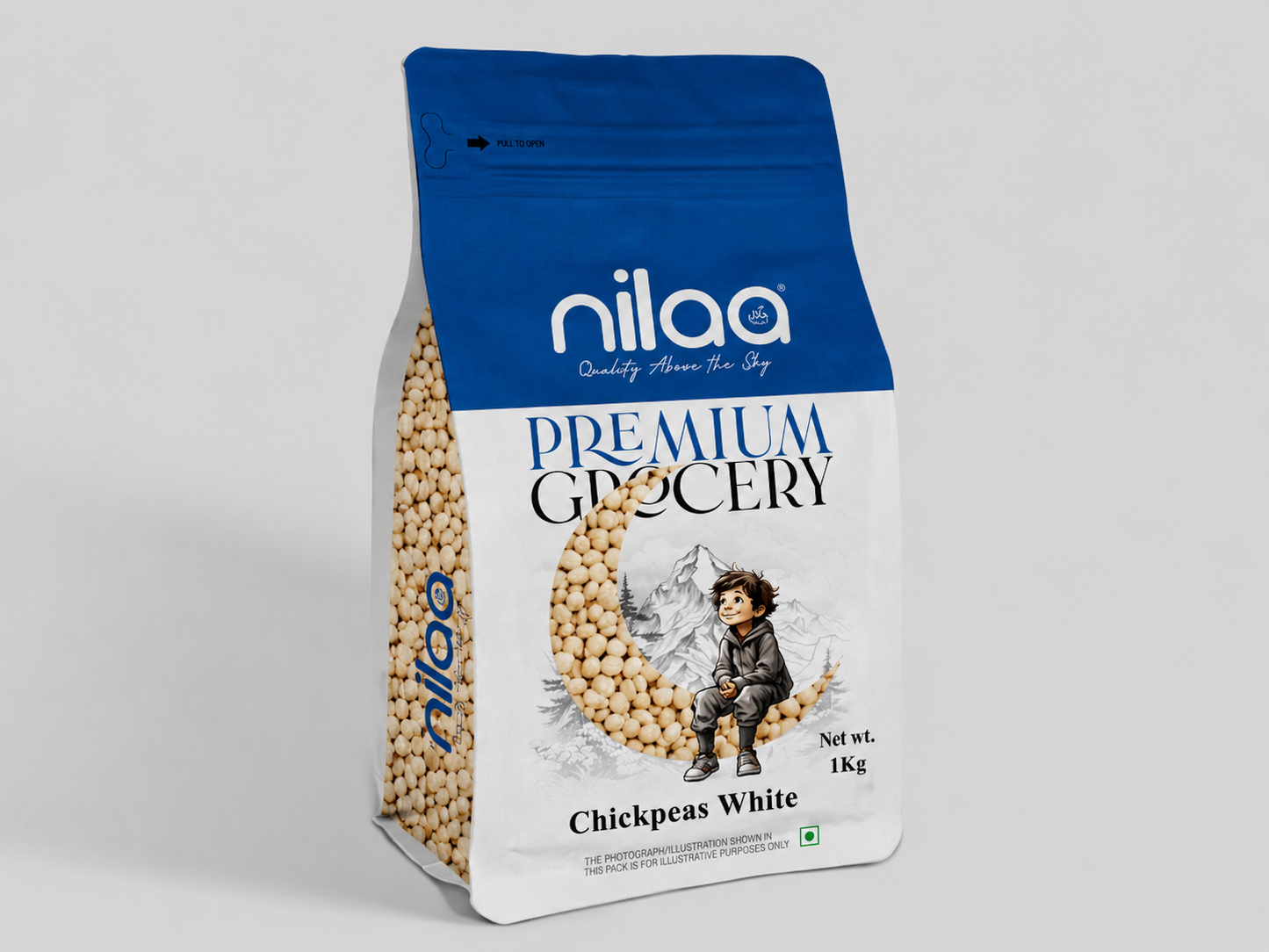 Nilaa Chick Peas White - 1KG