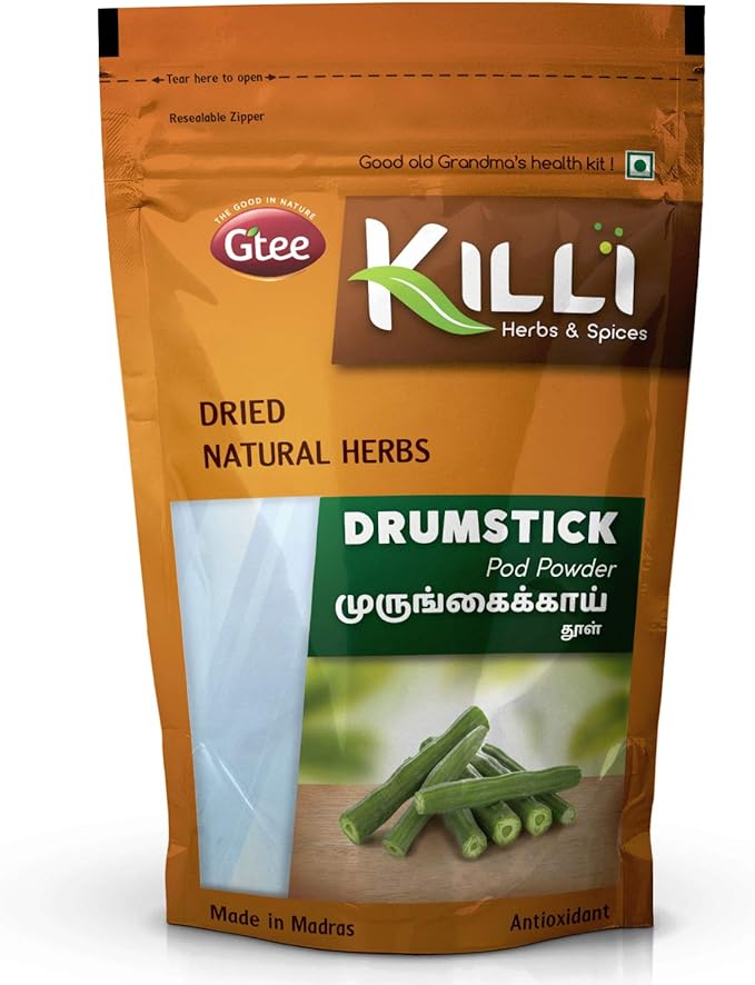 KILLI Drumstick | Murungai | Sahajan | Moringa | Munagaku | Nugge Leaves Powder 100g