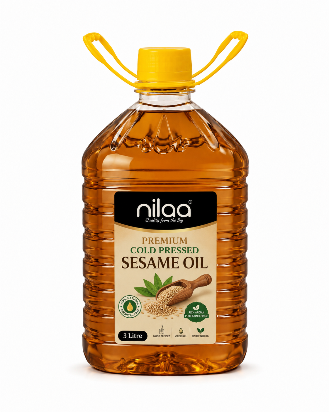 Nilaa Premium Cold Pressed Sesame Oil (Wholesale)– 3 L