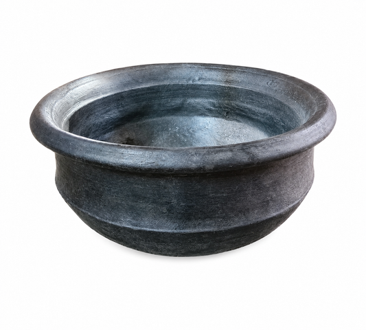Clay Pots With Lid (Black)- 2 Liters