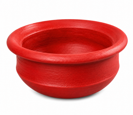 Clay Pots With Lid (Red) - 2Litre