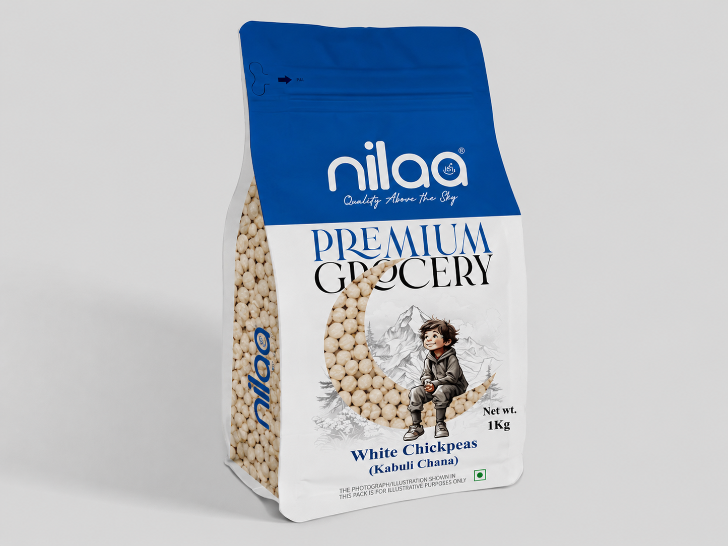 Nilaa Premium Chick Peas White - 1KG
