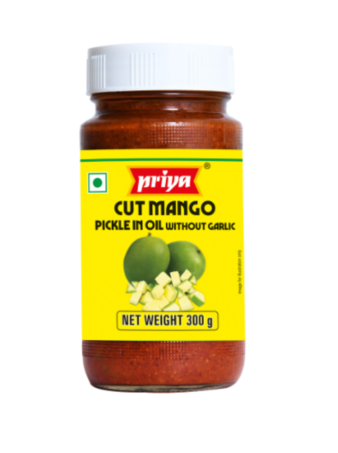 Cut Mango Pickle Without Garlic - 300g