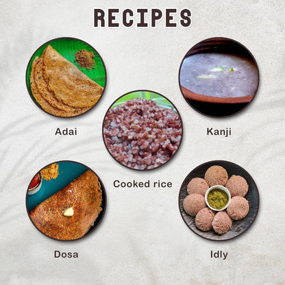 Nilaa Hand Pounded Mapillai Samba Red Rice 1Kg