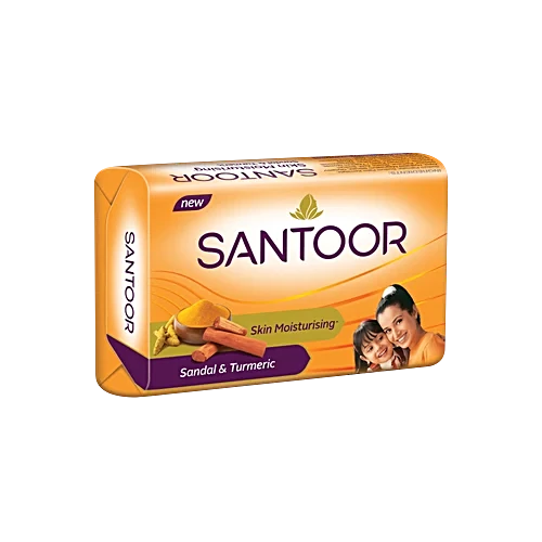 Santoor Sandalwood & Turmeric Bath Soap – 100g