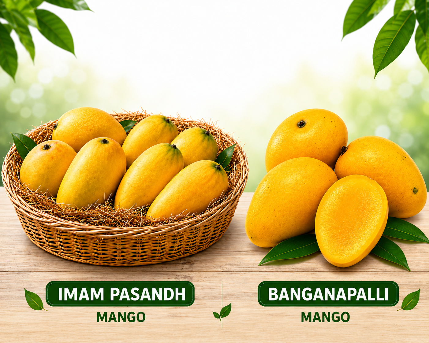 Banganapalli + Imam Pasand Mangoes Combo 2 BOX (12-16 Pieces)