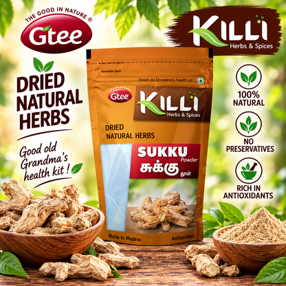 KILLI Sukku Powder 100g || Premium Dry Ginger Powder