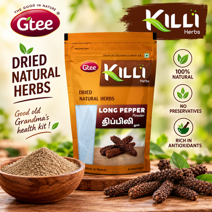 KILLI Long Pepper Powder 100g ||  Premium Thippili Powder