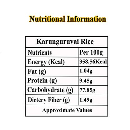 Nilaa Hand Pounded Karunkuruvai Rice 1Kg || Traditional Rice