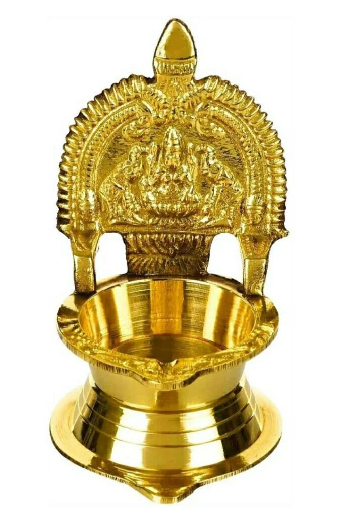 Brass Golden Kamatchi Vilakku | Diya | Lamp No.2