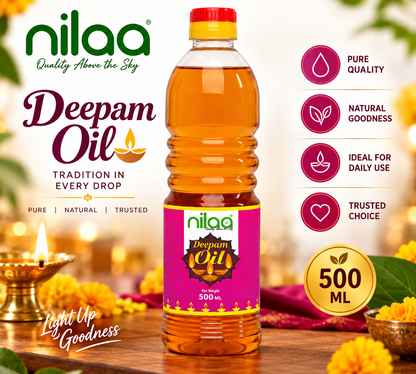 Nilaa Deepam Oil 500ml | Traditional Lamp Oil || Pooja Oil