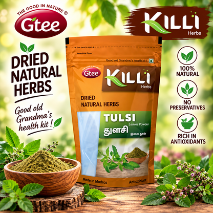 KILLI Tulsi Leaves Powder 100g || Premium Holy Basil Powder