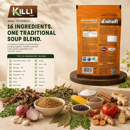 KILLI Mudavattukal Kizhangu Soup Powder 100g || Herbal Soup Mix