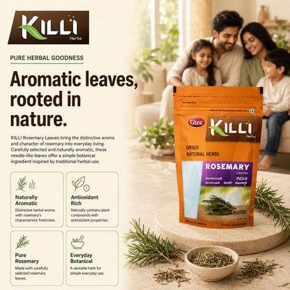 KILLI Rosemary Leaves 60g ||  Premium Aromatic Herb