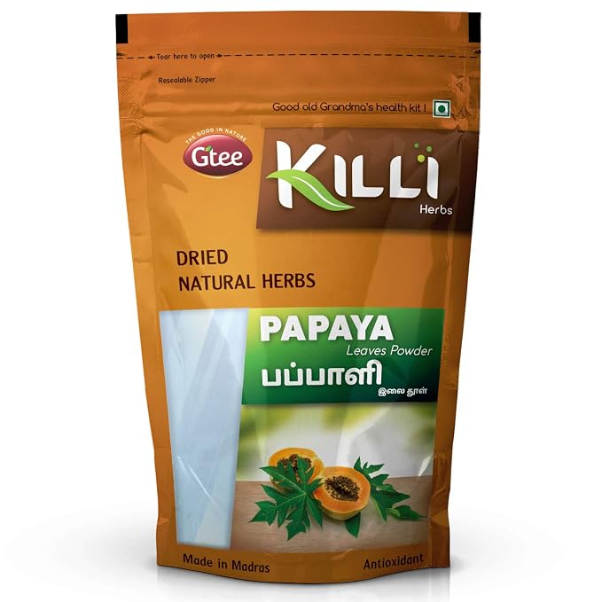 KILLI Papaya Leaves Powder 100g ||  Premium Herbal Powder
