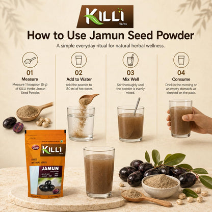 KILLI Jamun Seed Powder 100g || Premium Naval Pazham Powder