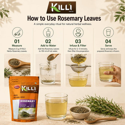 KILLI Rosemary Leaves 60g ||  Premium Aromatic Herb