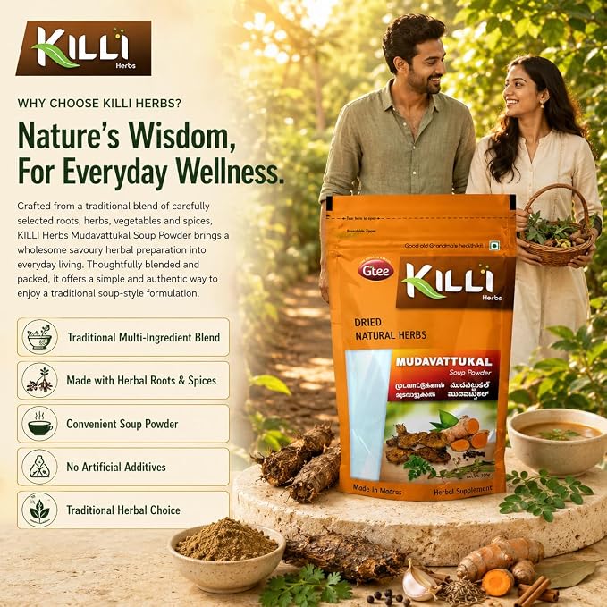 KILLI Mudavattukal Kizhangu Soup Powder 100g || Herbal Soup Mix