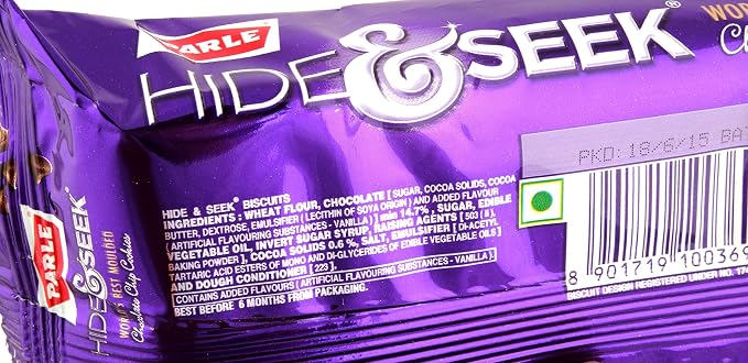 Parle Hide & Seek Chocolate Chip Cookies - 82.5g