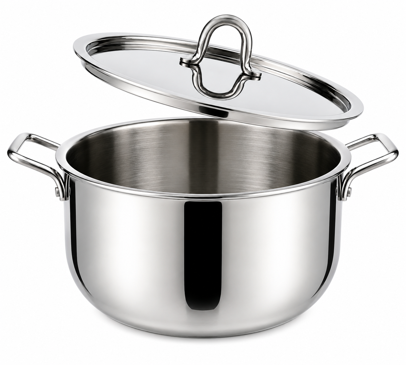 SS Biryani Pot With Lid – "7" Quarts