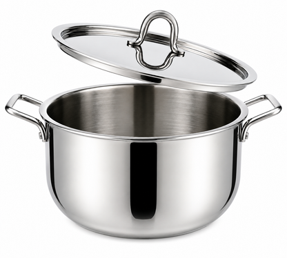 SS Biryani Pot With Lid – "7" Quarts