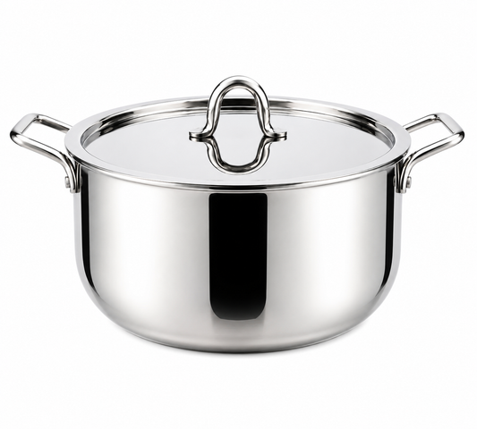 SS Biryani Pot With Lid – "7" Quarts