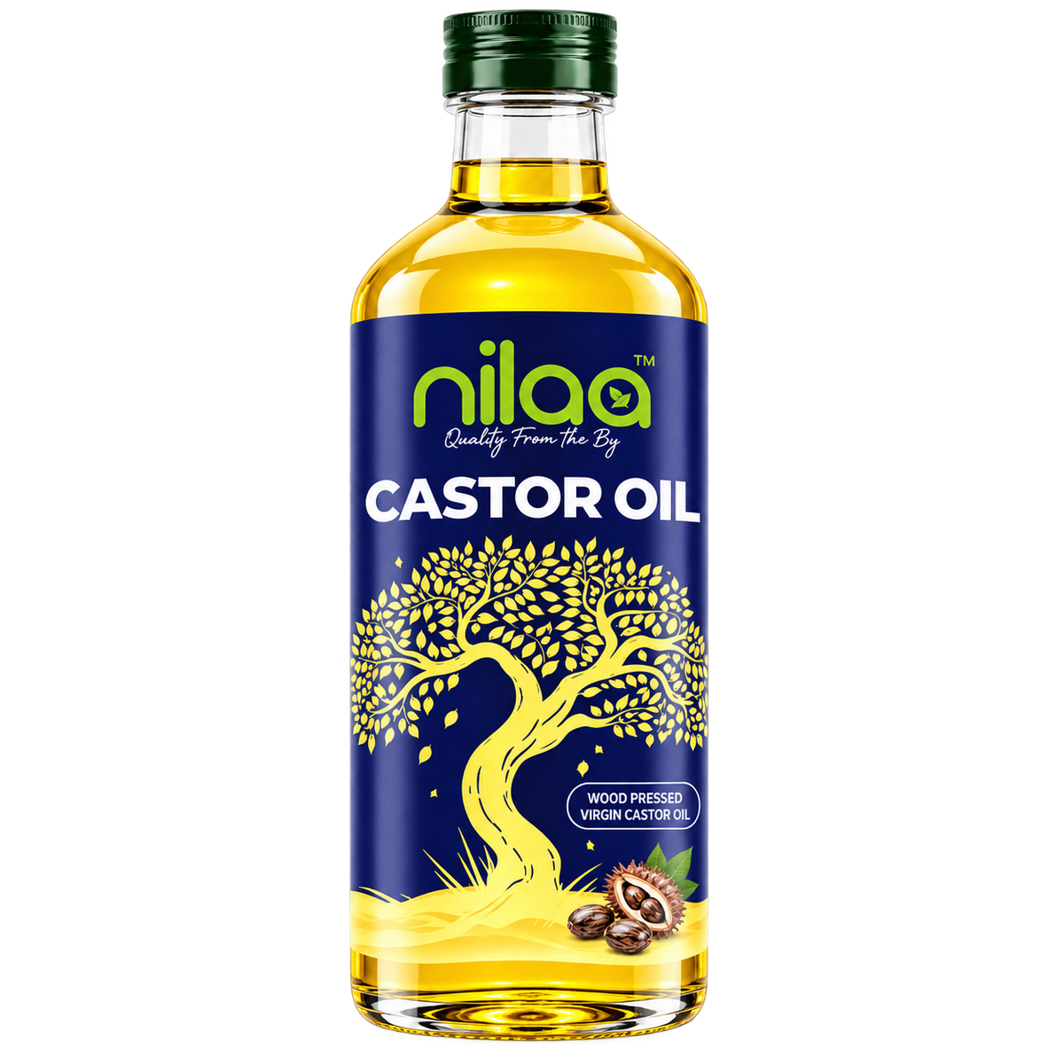 Nilaa Cold Pressed Castor Oil Wholesale 200ml || Pure Castor Oil