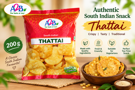 A2B Thattai 200g || Fresh & Crunchy Indian Snacks || Tea Time Snacks