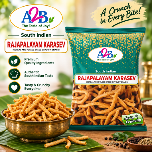 A2B Rajapalayam Karasev 200g || Spicy South Indian Ready to Eat Snacks Uk