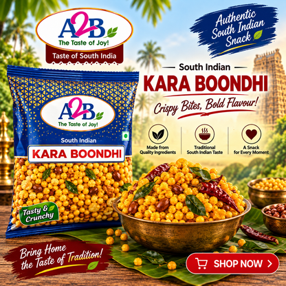 A2B Kara Boondi 200g || Ready to Eat Spicy Crispy South Indian Snack