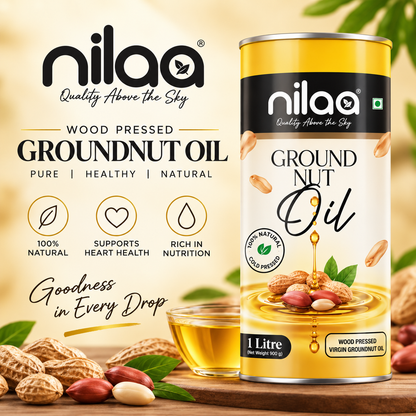 Nilaa Cold Pressed Groundnut Oil 1L || Pure Peanut Oil