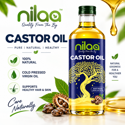 Nilaa Cold Pressed Castor Oil 200ml || Pure Castor Oil