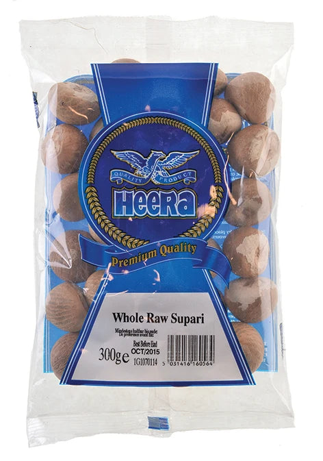 Heera Whole Supari Raw 300g || Premium Areca Nut