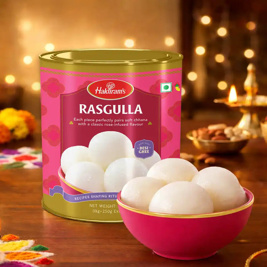 Haldiram's Rasgulla 1kg || Traditional Bengali Sweet