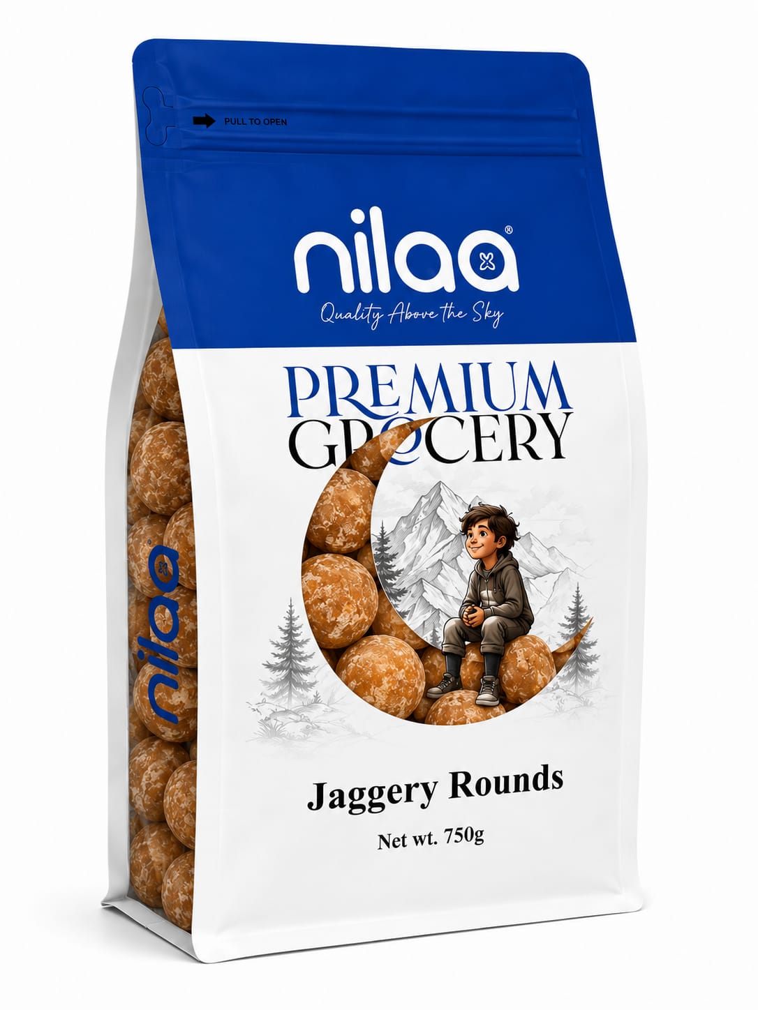 Nilaa Premium Jaggery Rounds (Wholesale)- 750g