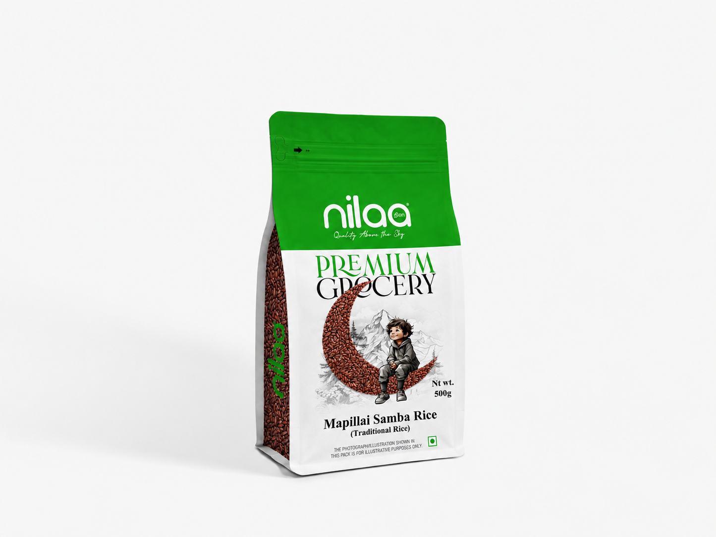 Hand Pounded Red Rice (Mapillai Samba) - 500g