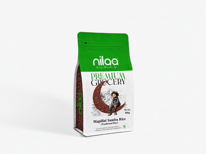 Nilaa Hand Pounded Mapillai Samba Red Rice 500g
