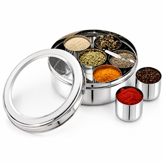 Butterfly SS Masala Dabba Spice Box with Clear Lid No.2