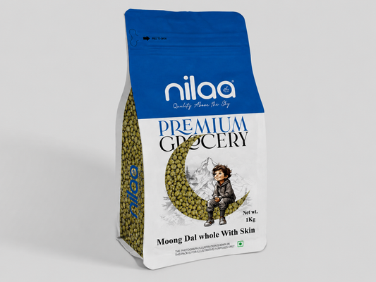 Nilaa Moong Dal Whole With Skin - 1kg