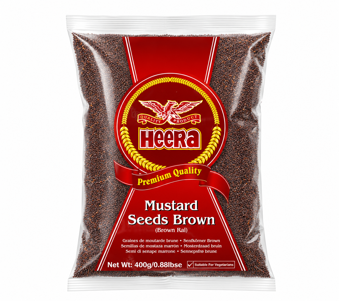 HEERA BROWN MUSTARD SEEDS 400G