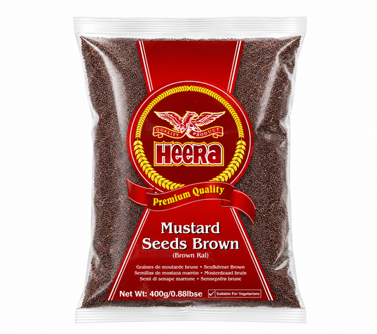 HEERA BROWN MUSTARD SEEDS 400G