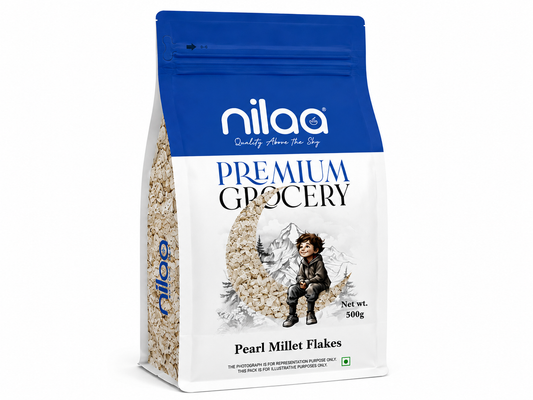 Nilaa Pearl Millet Flakes ( Kambu Flakes) - 500g