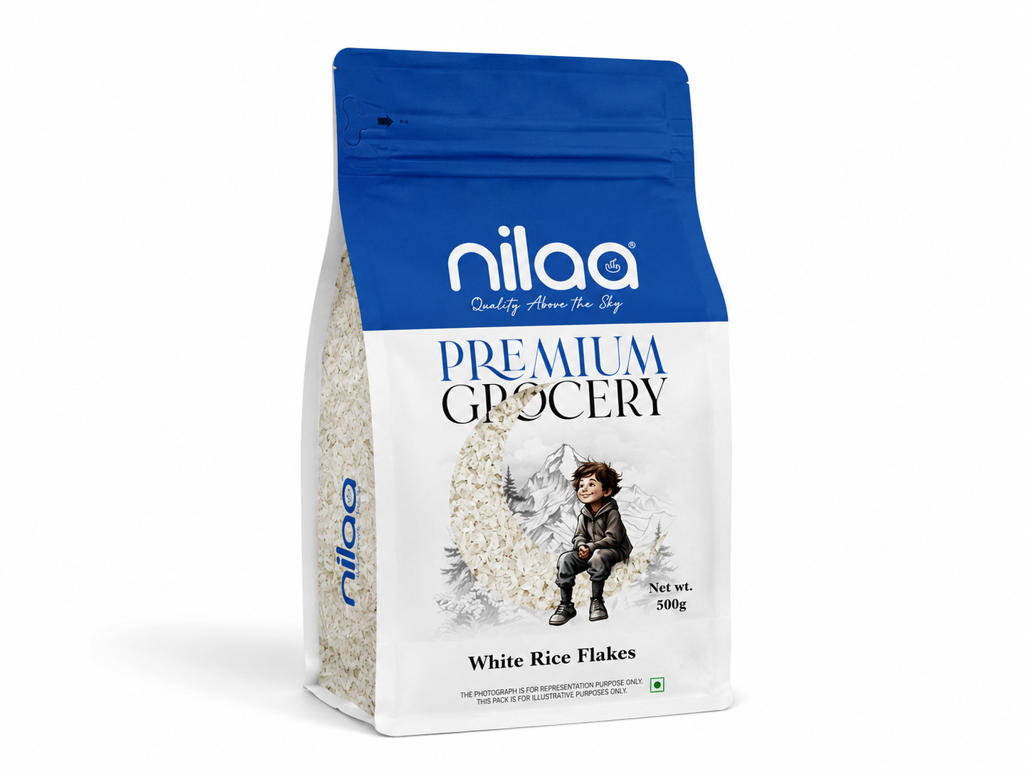 Nilaa White Rice Aval | Flakes - 500g