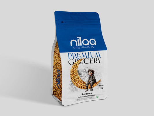 Nilaa Whole White Sorghum (Jowar Whole) - 1Kg