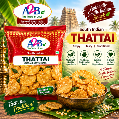 A2B Thattai 200g || Fresh & Crunchy Indian Snacks || Tea Time Snacks