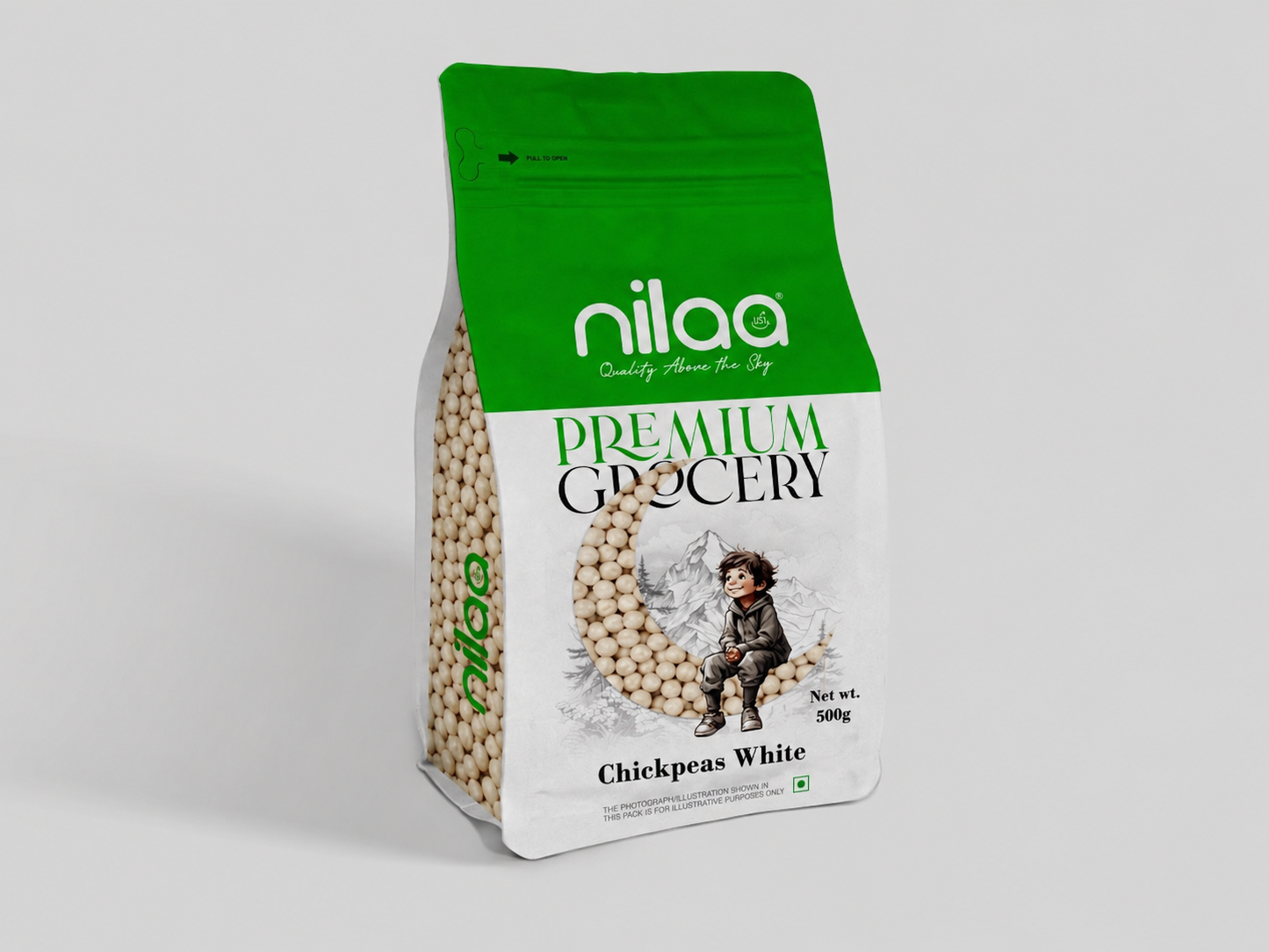 Nilaa Chick Peas White - 500g