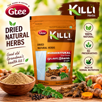 KILLI Mudavattukal Kizhangu Soup Powder 100g || Herbal Soup Mix